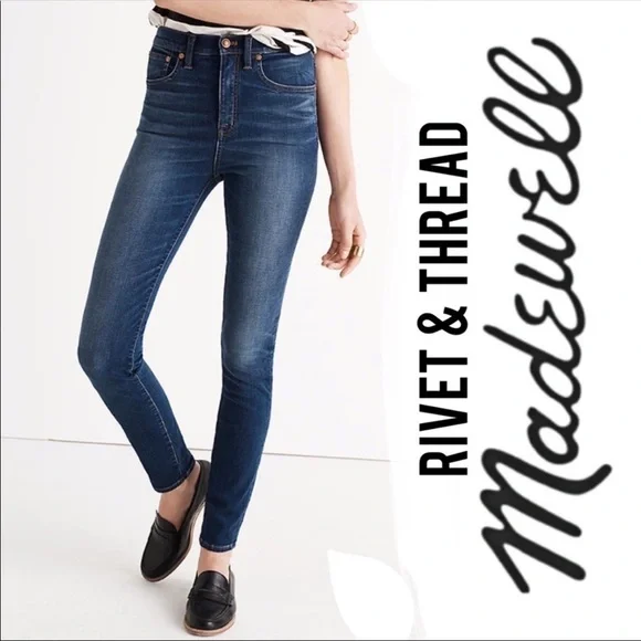 Madewell Rivet & Thread Slim Straight High Waist Jeans - Picture 15 of 15